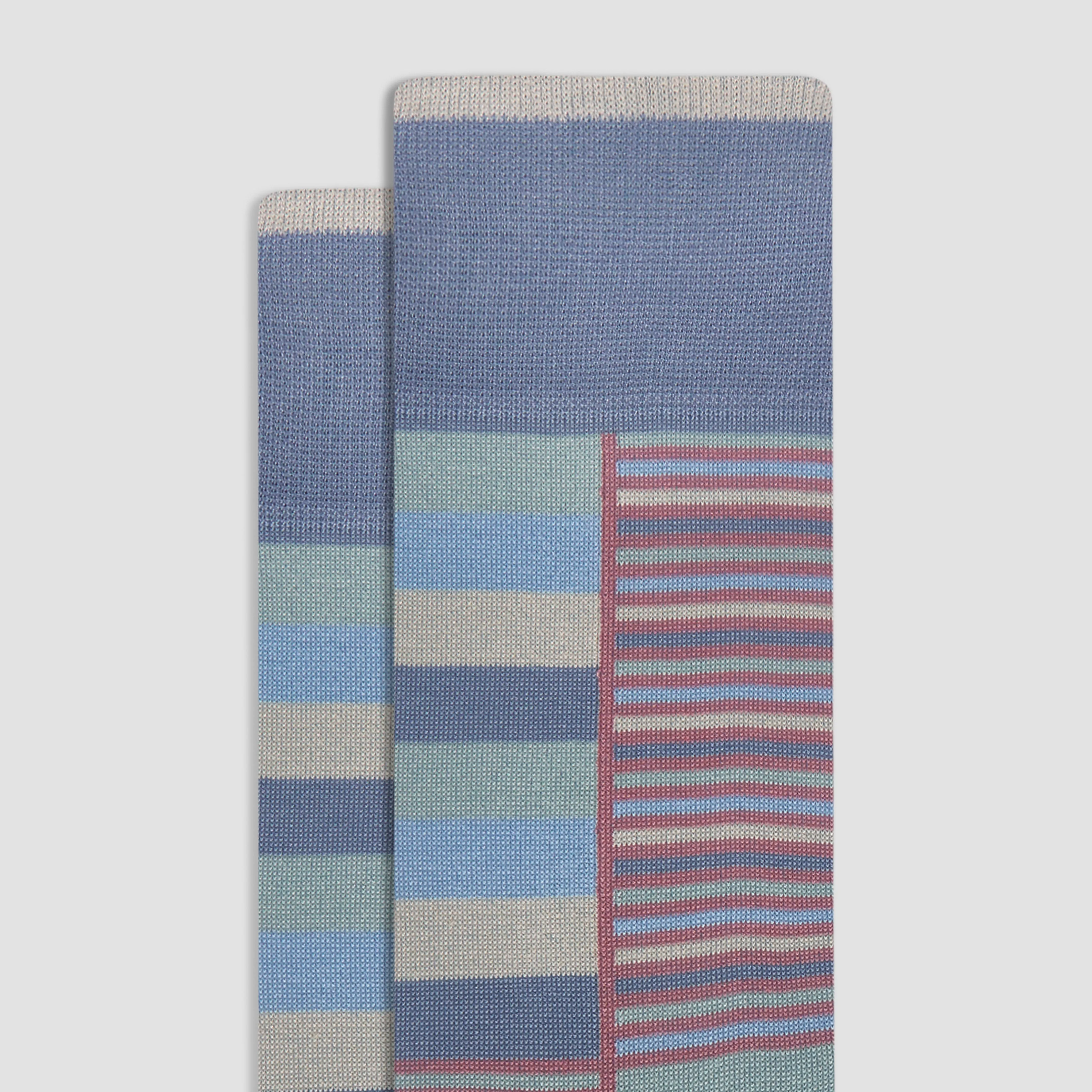 Striped Mid-Calf Socks