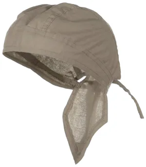 TAN Doo-Rag Skull Cap Solid Du-Bandana Motorcycle Helmet Liner Chemo Head-Scarf
