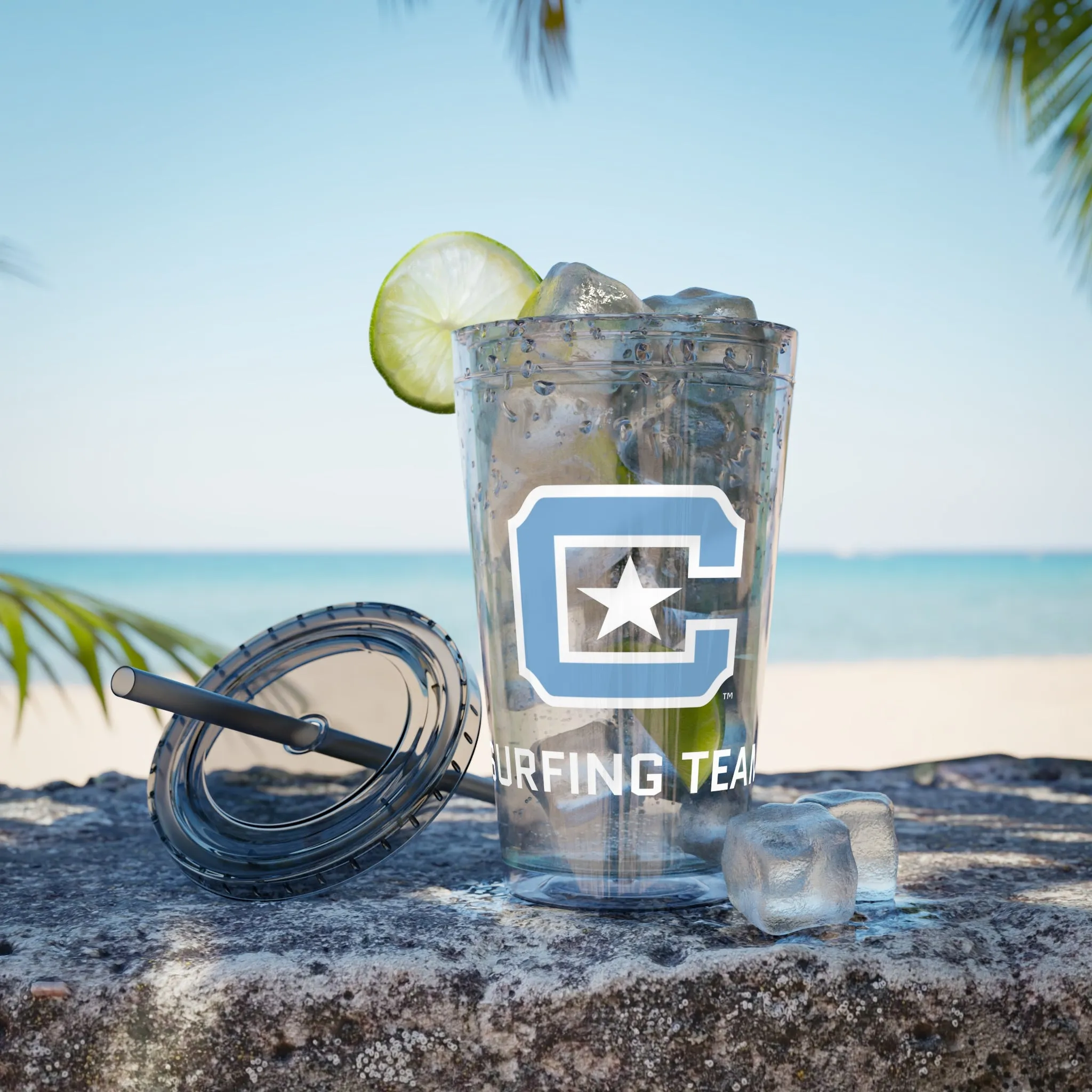 The Citadel, C Star, Sunsplash Tumbler with Straw, 16oz