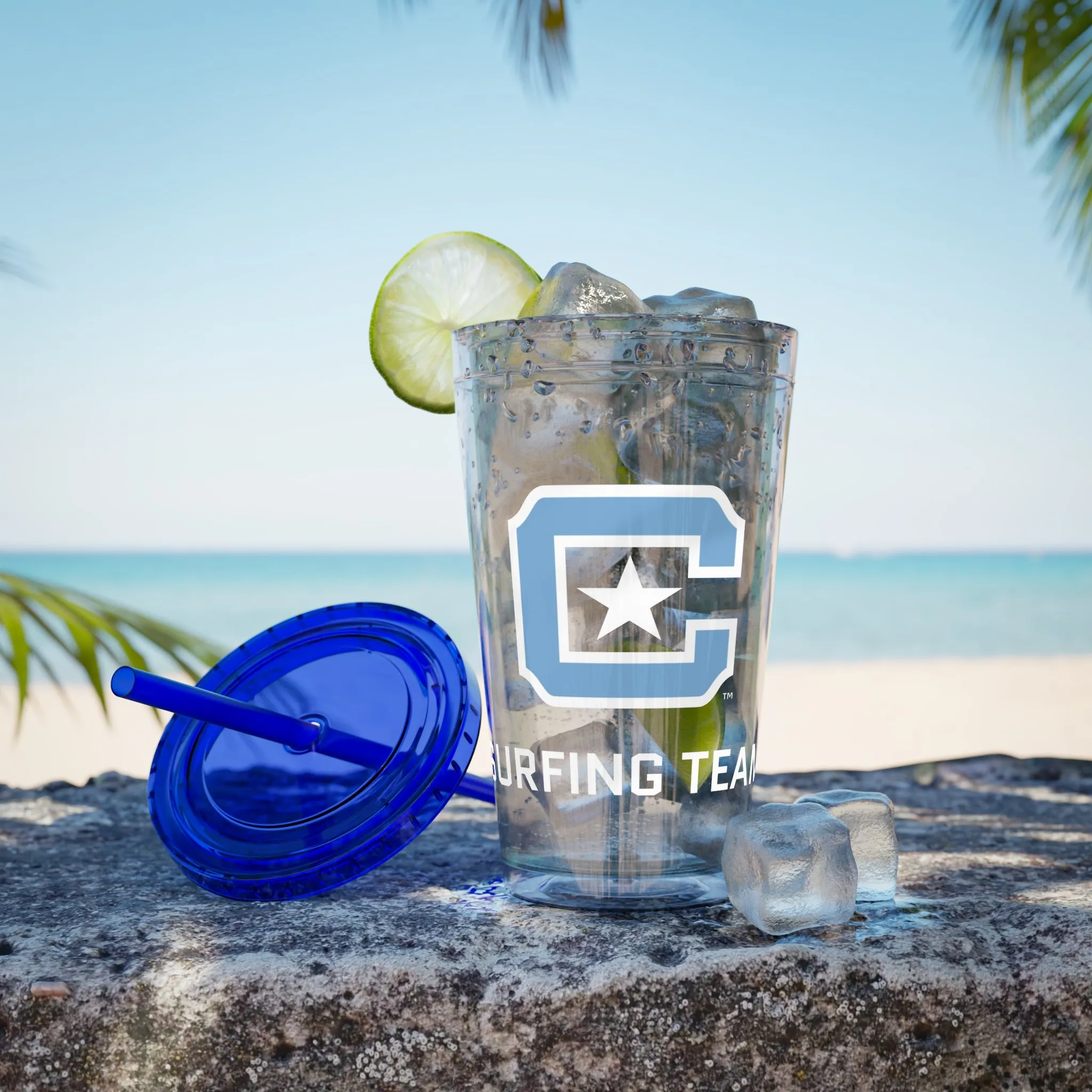 The Citadel, C Star, Sunsplash Tumbler with Straw, 16oz