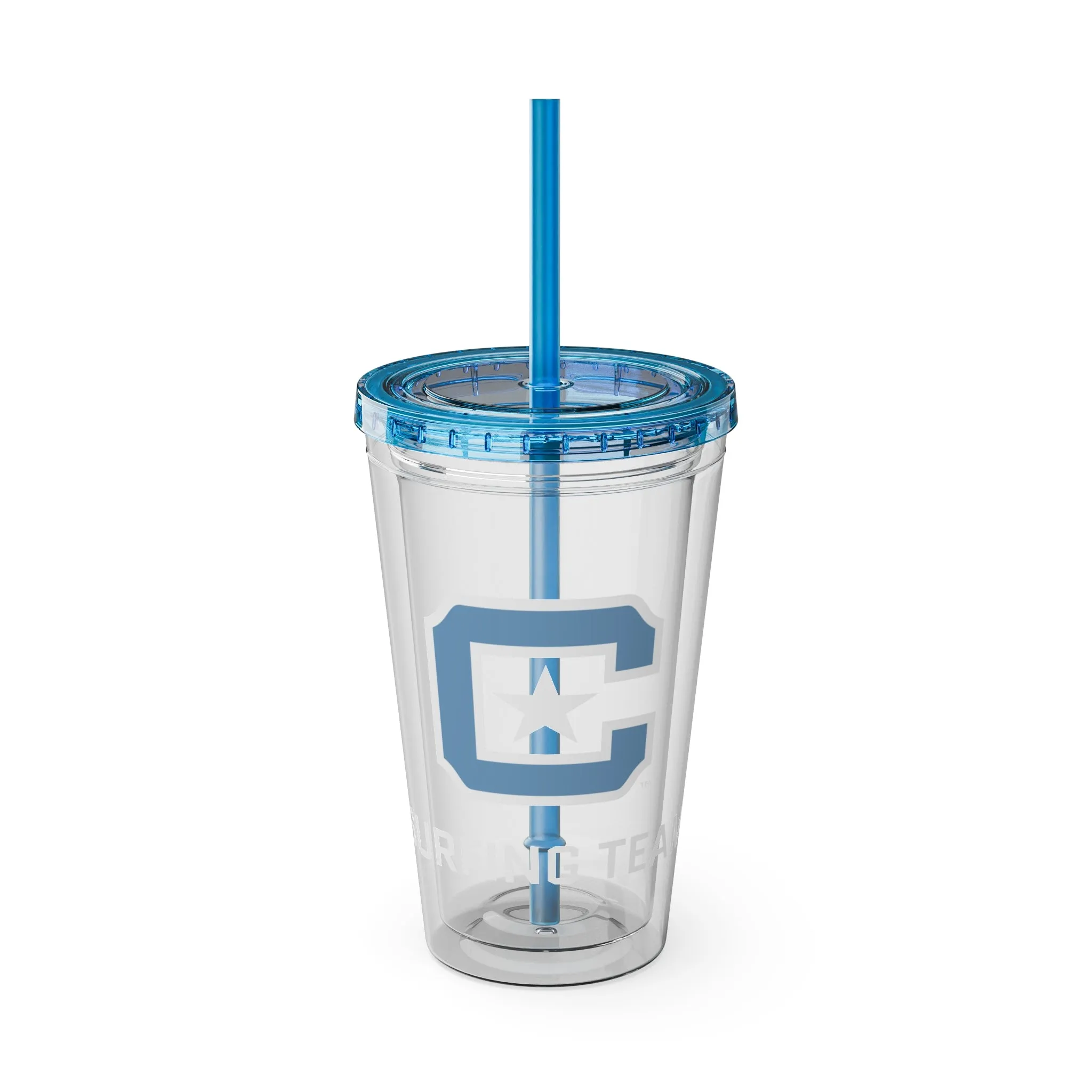 The Citadel, C Star, Sunsplash Tumbler with Straw, 16oz