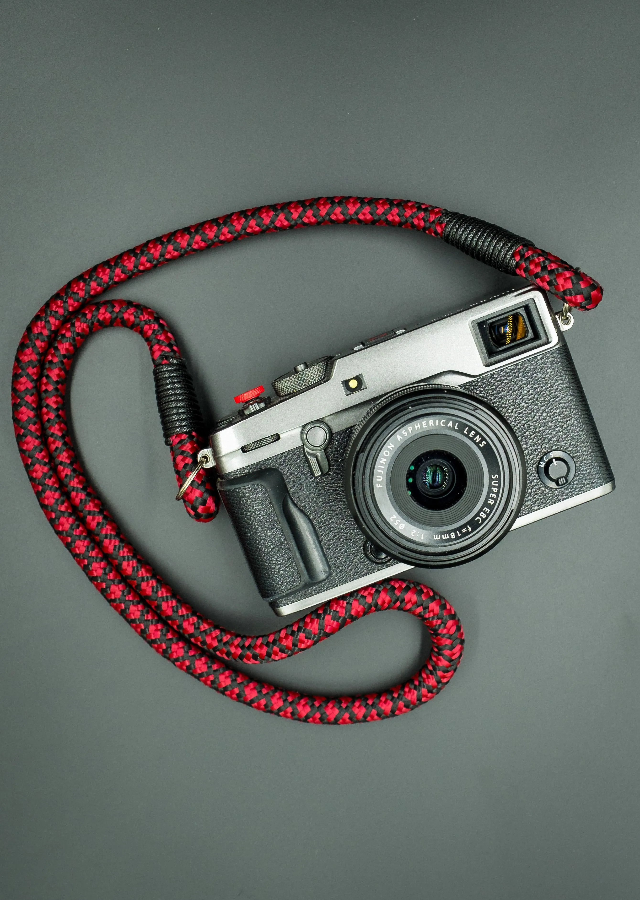 Tiled Black/Red Camera Strap