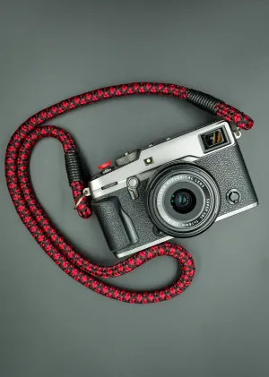 Tiled Black/Red Camera Strap