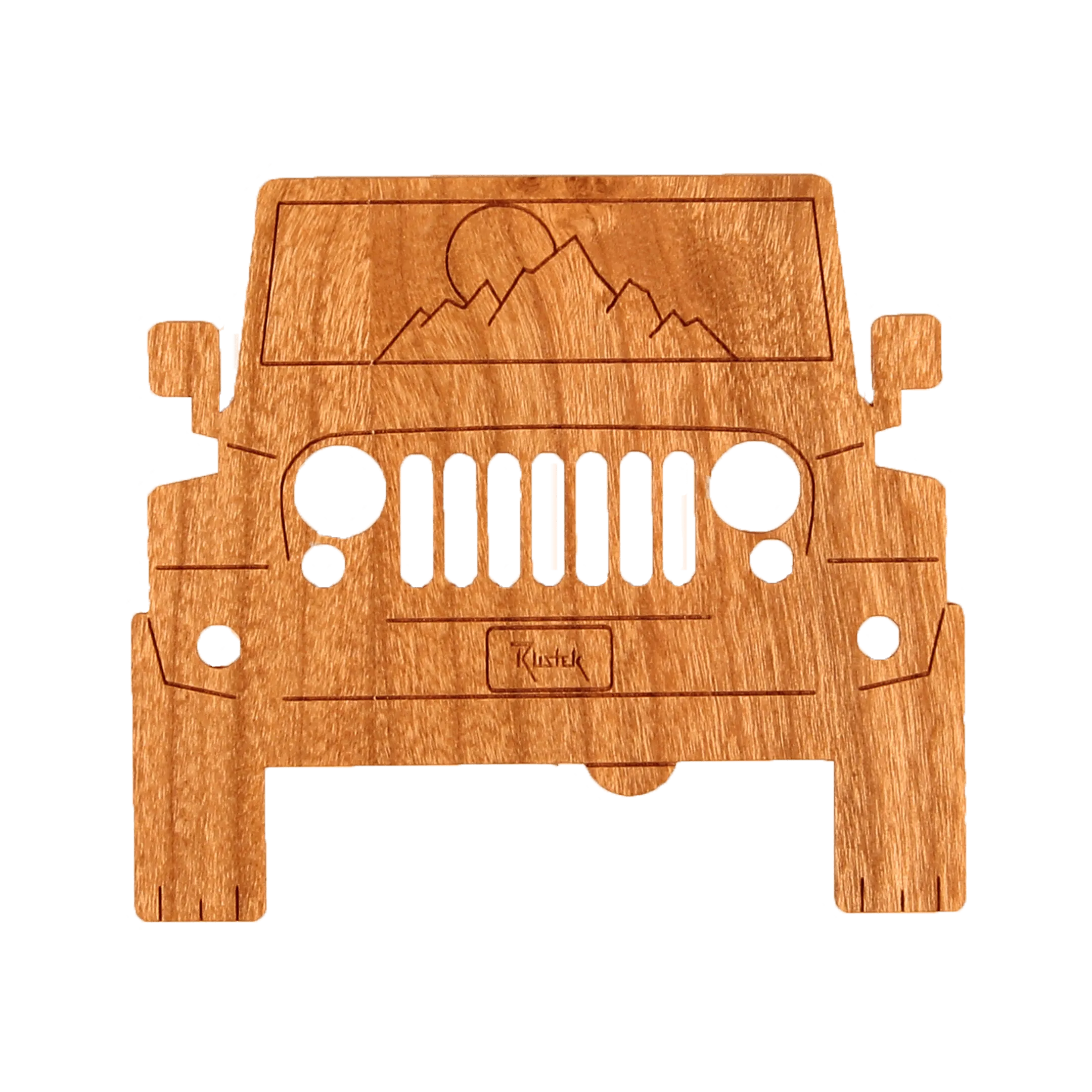 To The Mountains! Wood Sticker