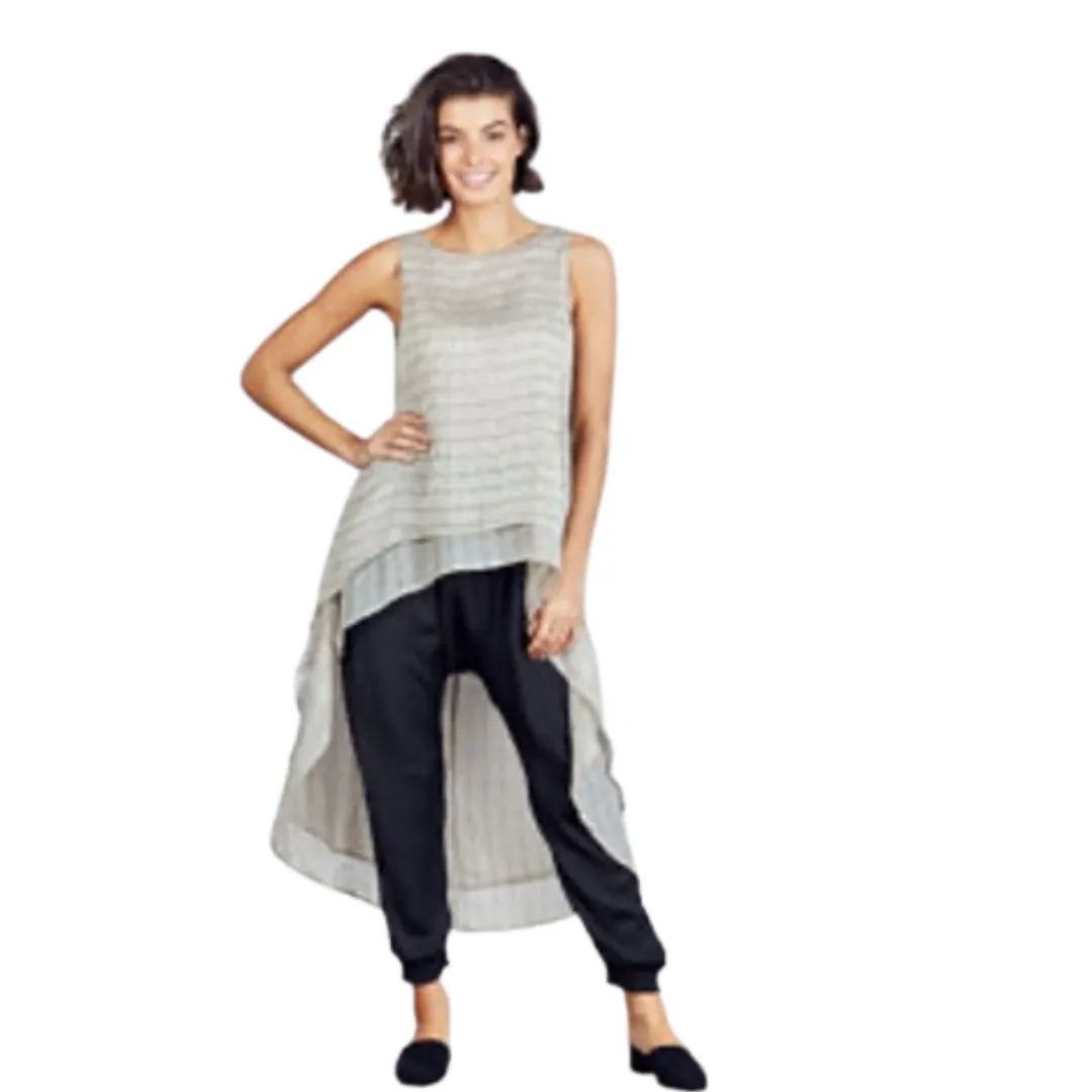 Totem Tunic Beige & Black Print