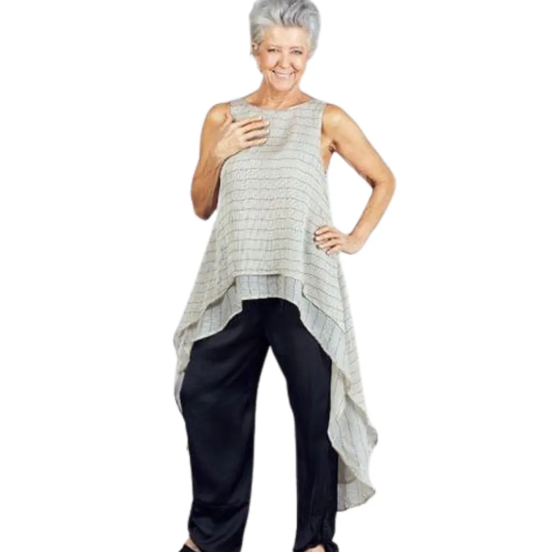 Totem Tunic Beige & Black Print