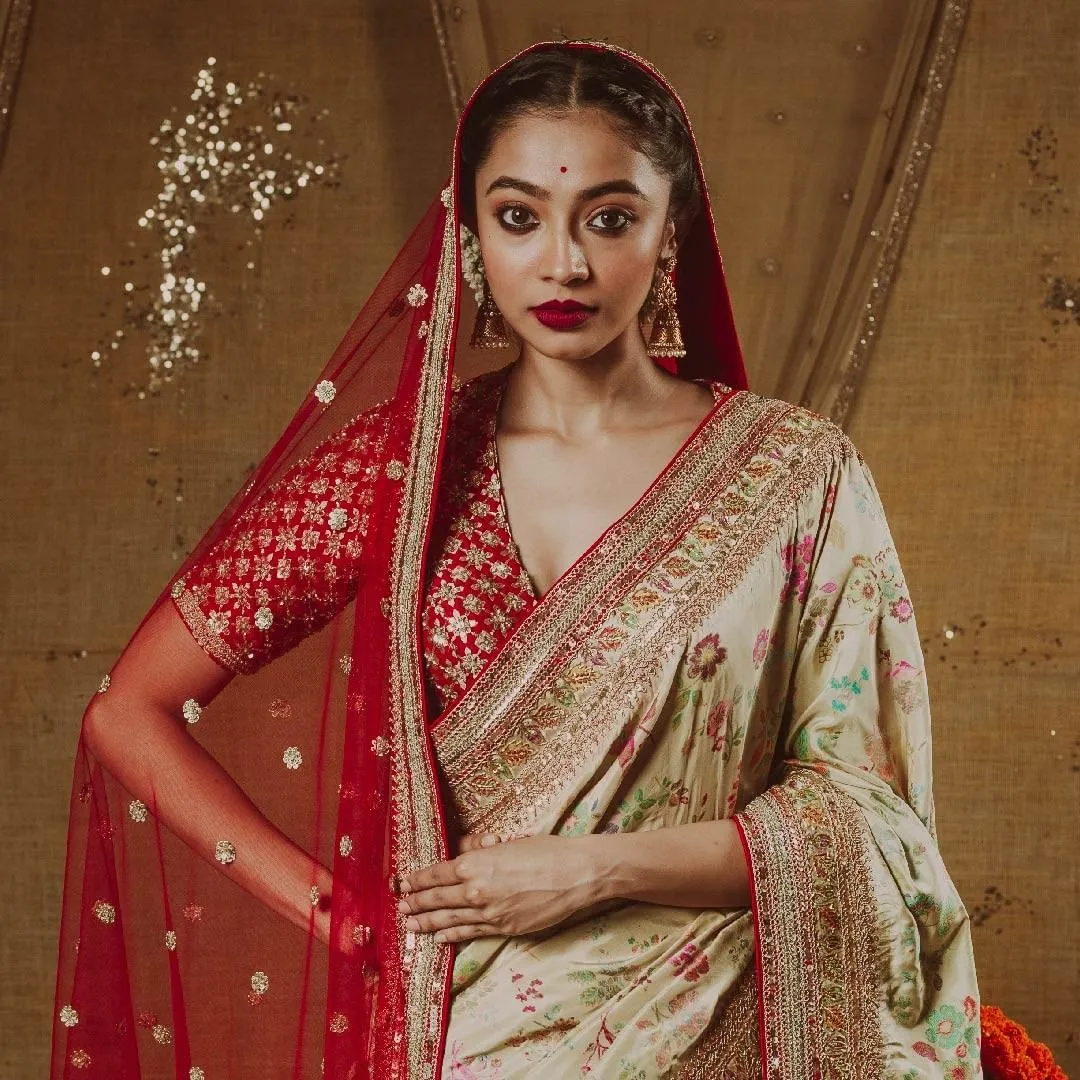 Traditional Indian Bridal Saree with Dupatta #BS884