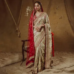 Traditional Indian Bridal Saree with Dupatta #BS884