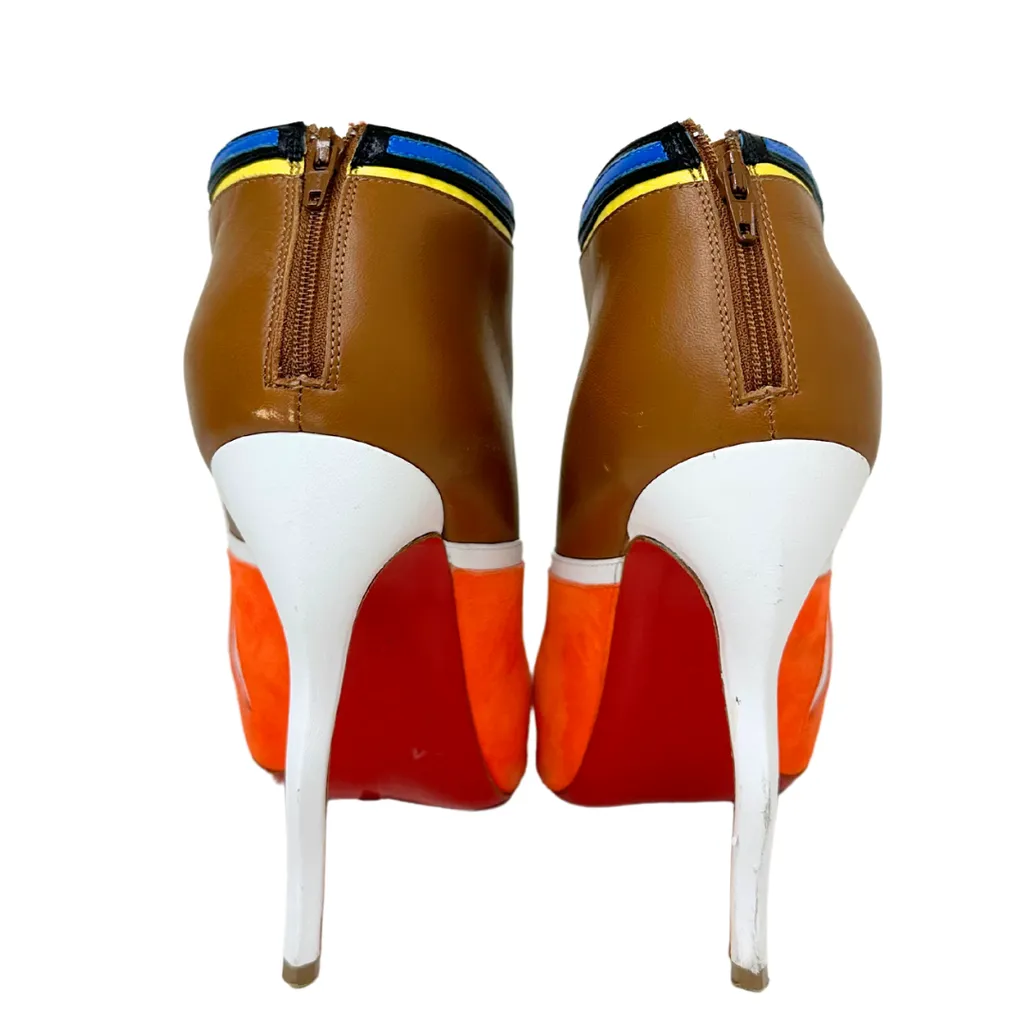 Tribalou Suede Leather Booties, 39