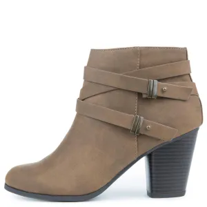 Undine-S Booties Lt Brown