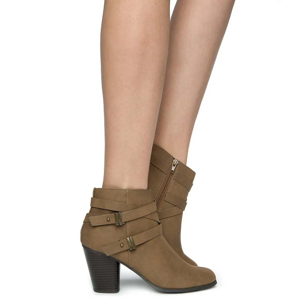 Undine-S Booties Lt Brown