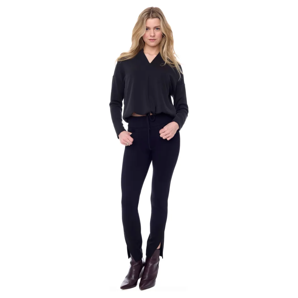 UP PONTE SLIM SLANT VENT ANKLE PANT