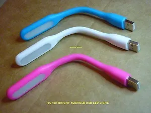 USB L.E.D LIGHT FLEXIBLE & SUPER BRIGHT. - NEW