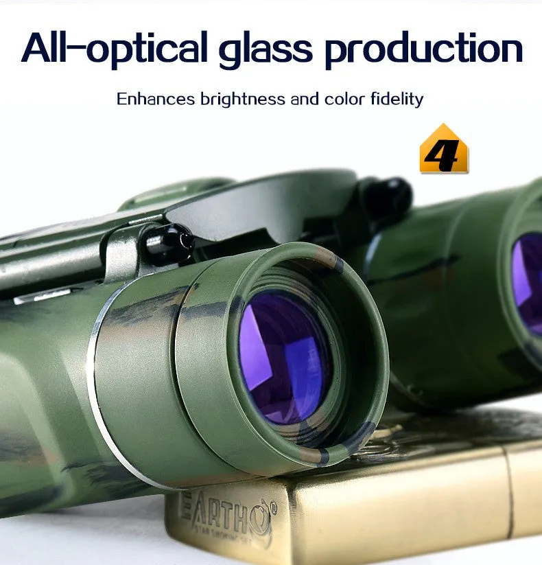 USCAMEL 8x21 Compact Zoom Folding Binoculars Long Range