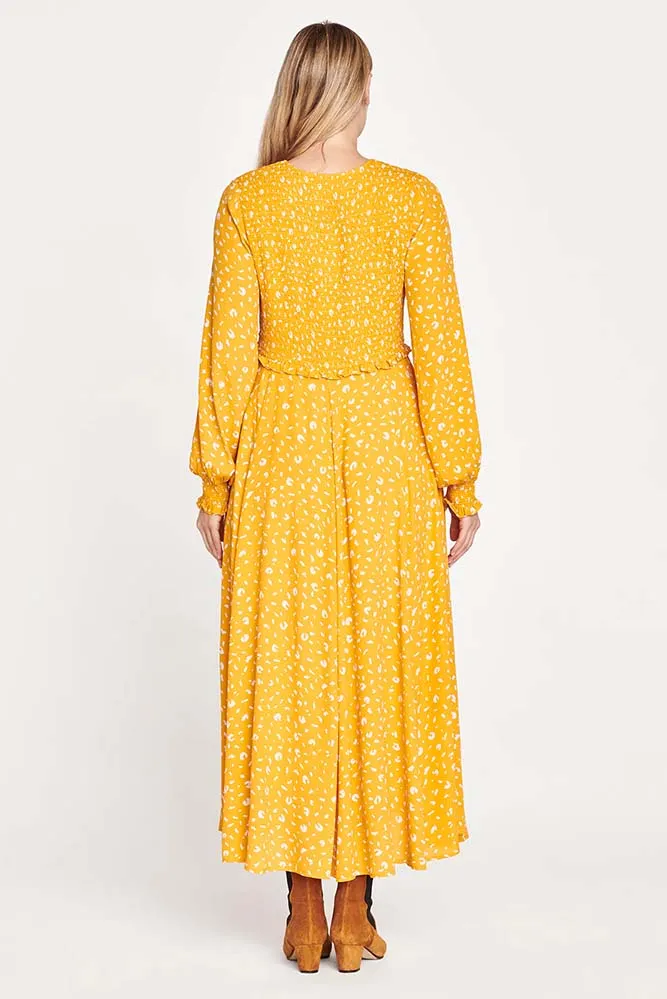 V Neck Midi Day Dress