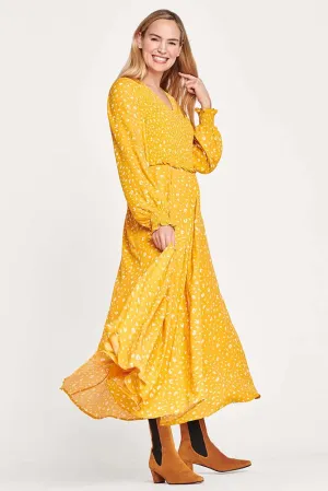 V Neck Midi Day Dress
