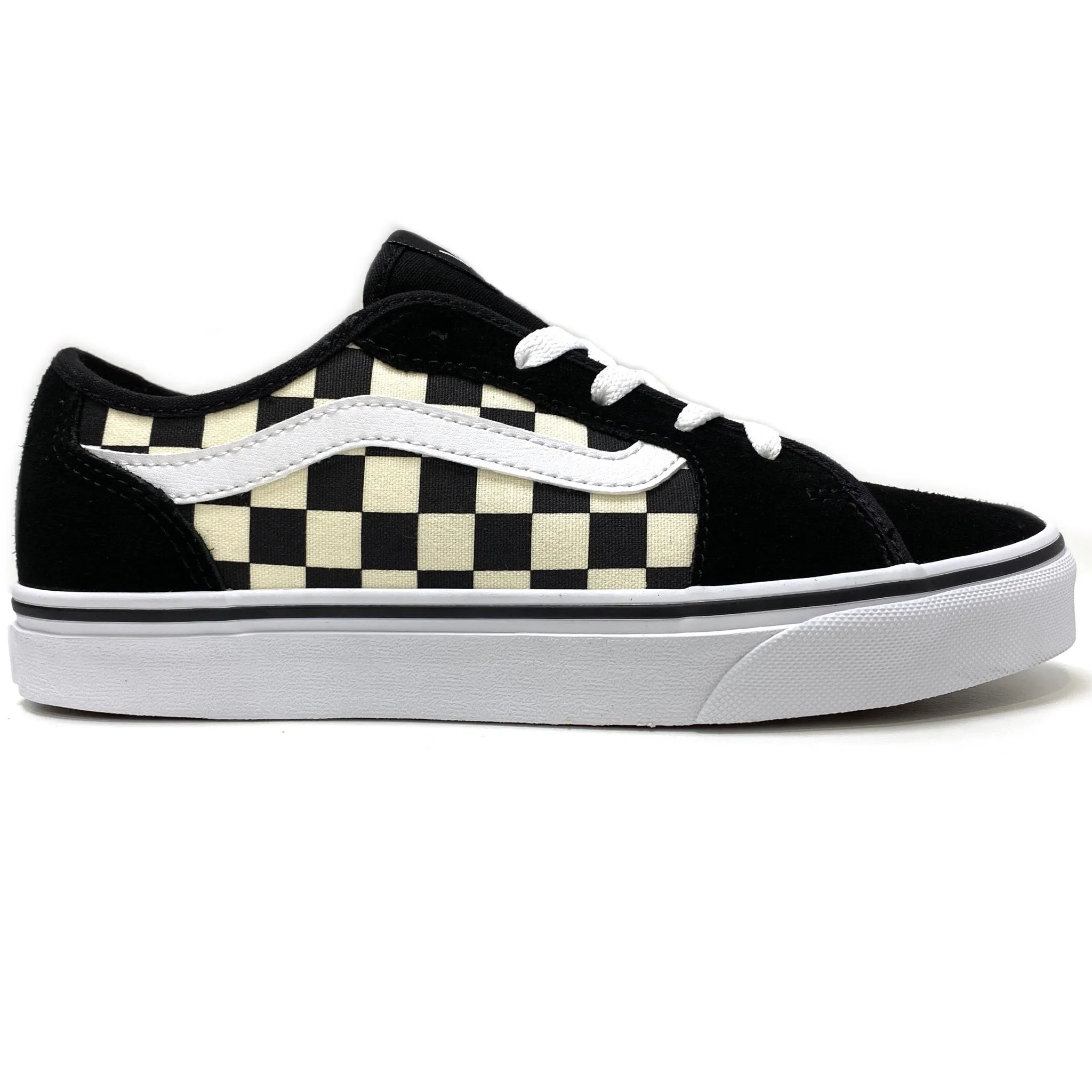 VANS FILMORE DECON CHECKERBOARD BLACK & WHITE UNISEX TRAINERS