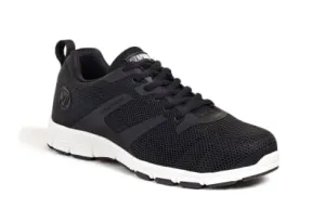 Vault Lightweight Black Mesh Safety Trainers with Aluminium Toe Cap Vegan-Friendly SB