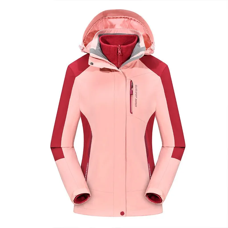 Versatile 3-in-1 Fleece-Lined Outdoor Jacket