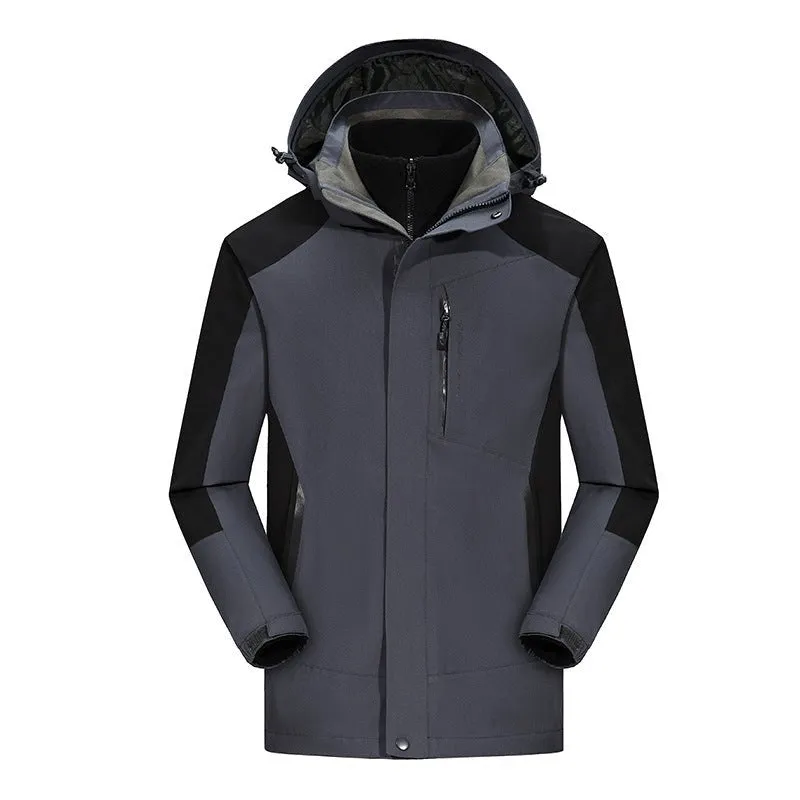 Versatile 3-in-1 Fleece-Lined Outdoor Jacket