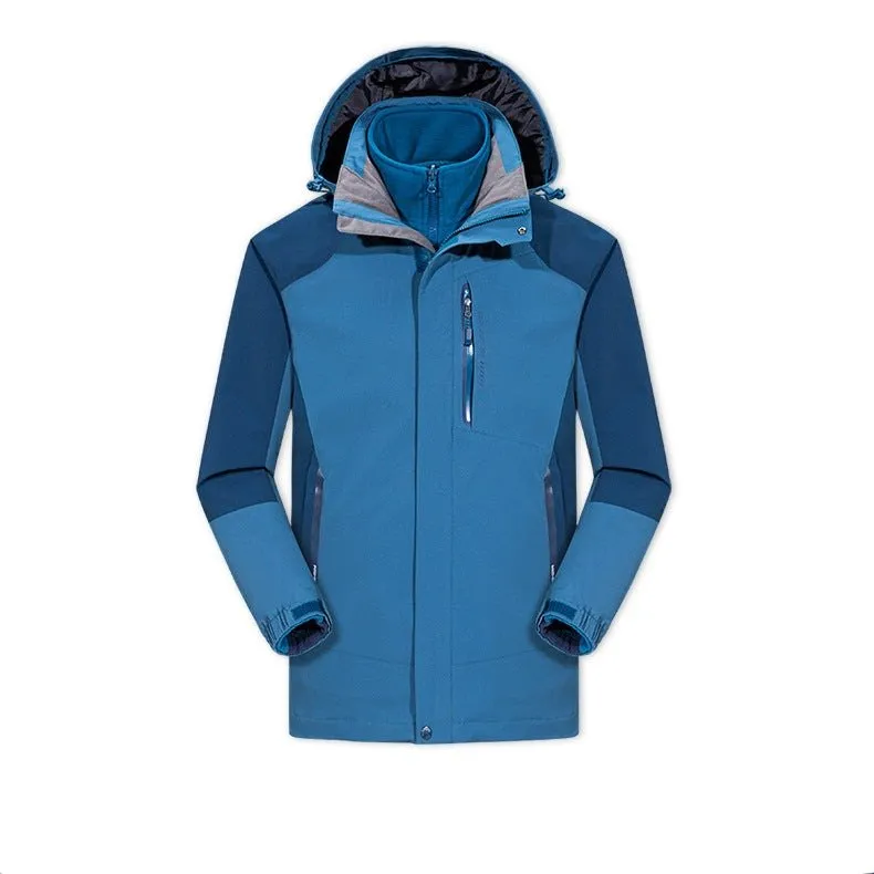 Versatile 3-in-1 Fleece-Lined Outdoor Jacket