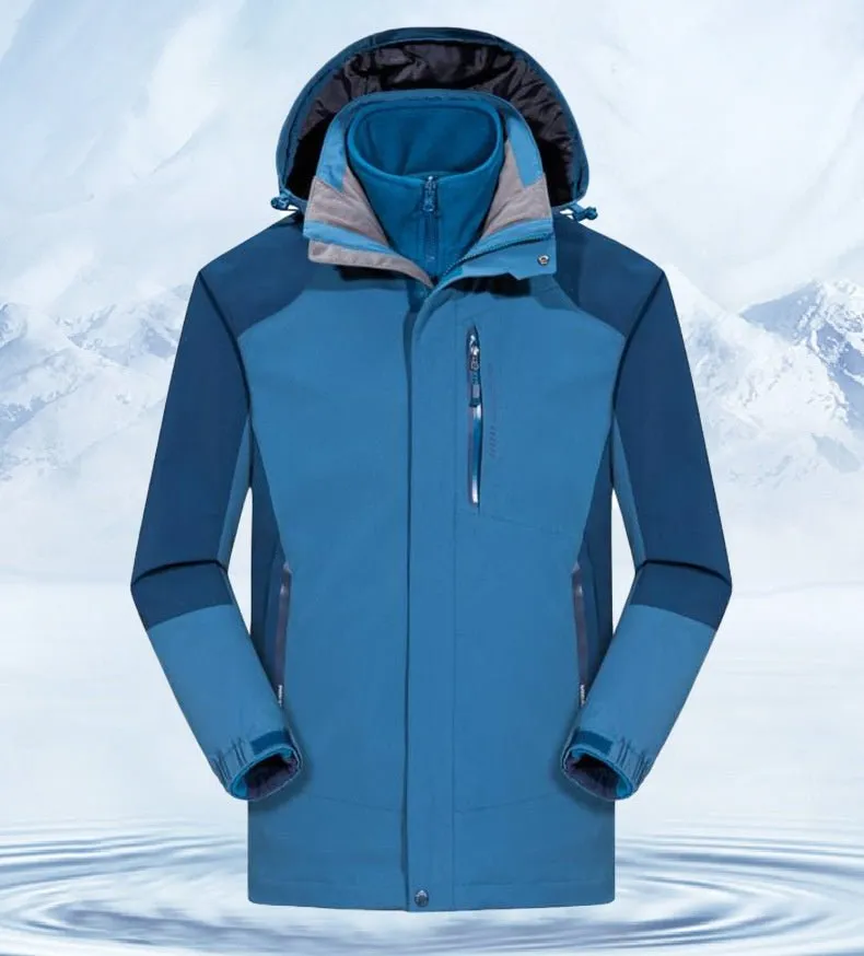 Versatile 3-in-1 Fleece-Lined Outdoor Jacket
