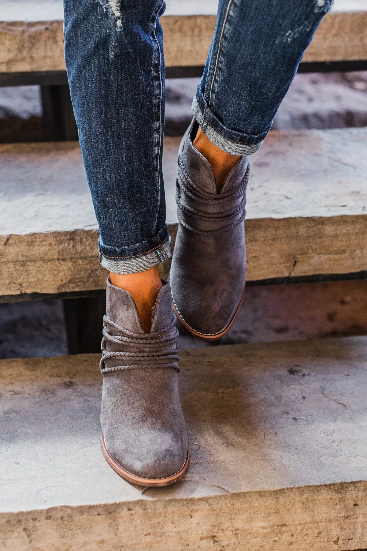 Very G Havana Booties- Grey