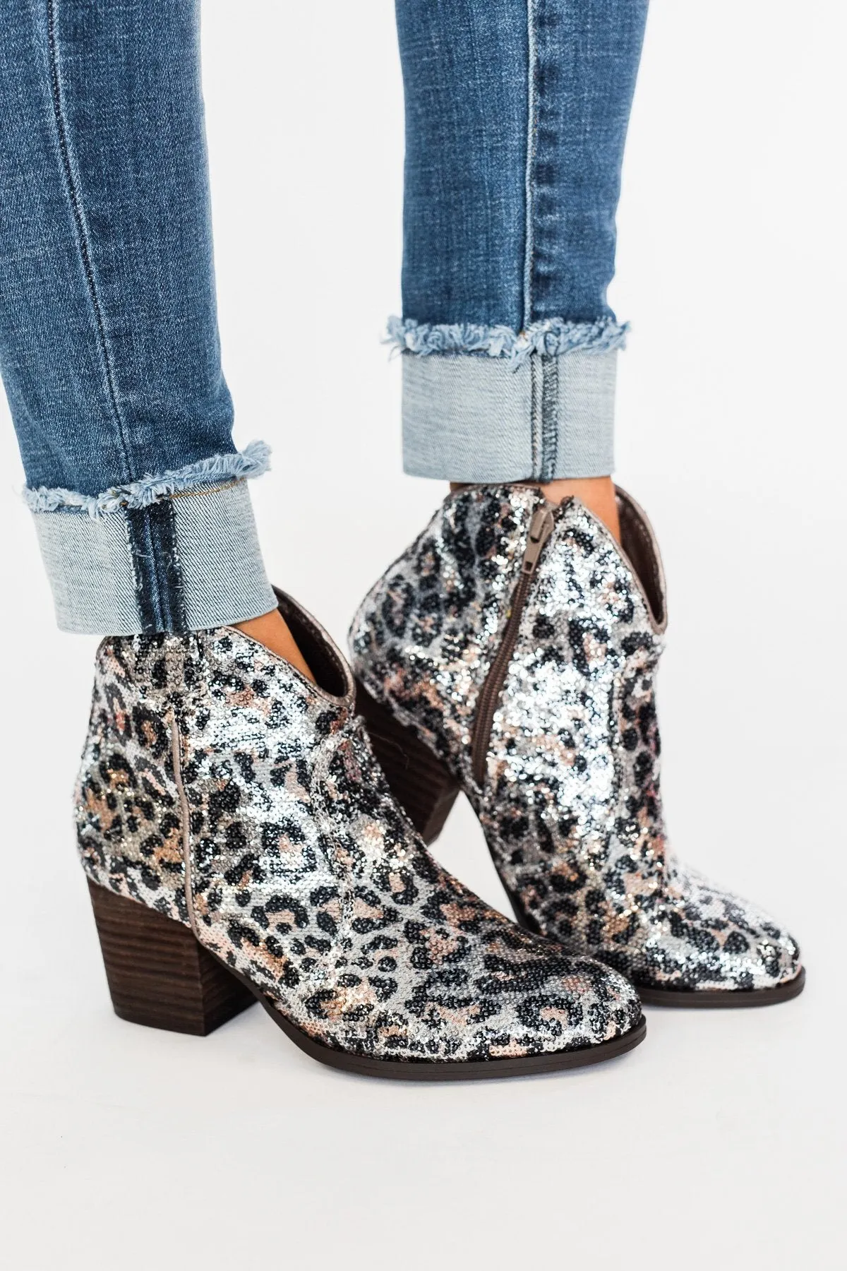 Very G Sprinkle Booties- Silver