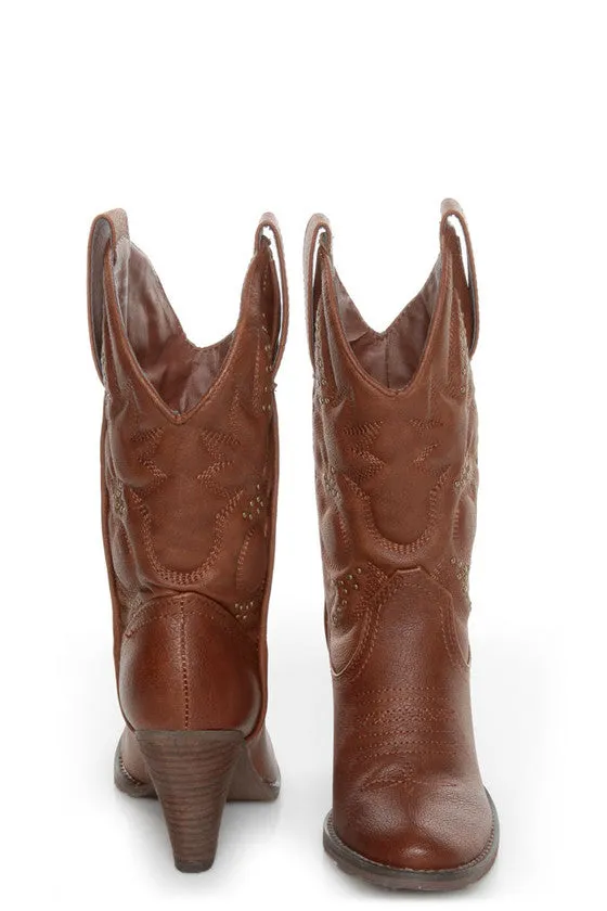 Very Volatile | Dallas Cowgirl Boots Brown