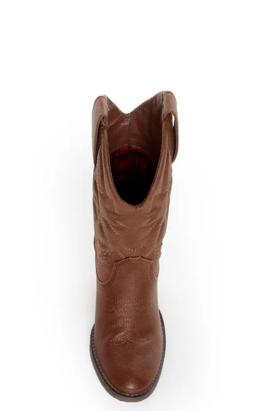 Very Volatile | Dallas Cowgirl Boots Brown