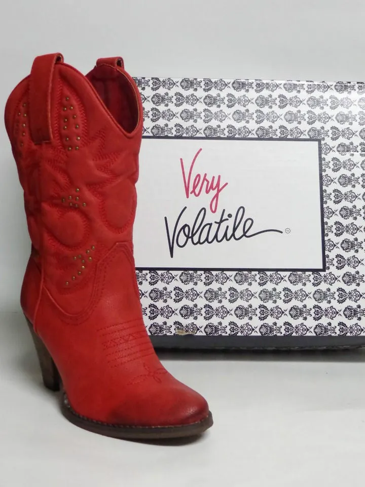 Very Volatile | Dallas Cowgirl Boots Red