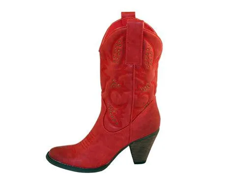 Very Volatile | Dallas Cowgirl Boots Red