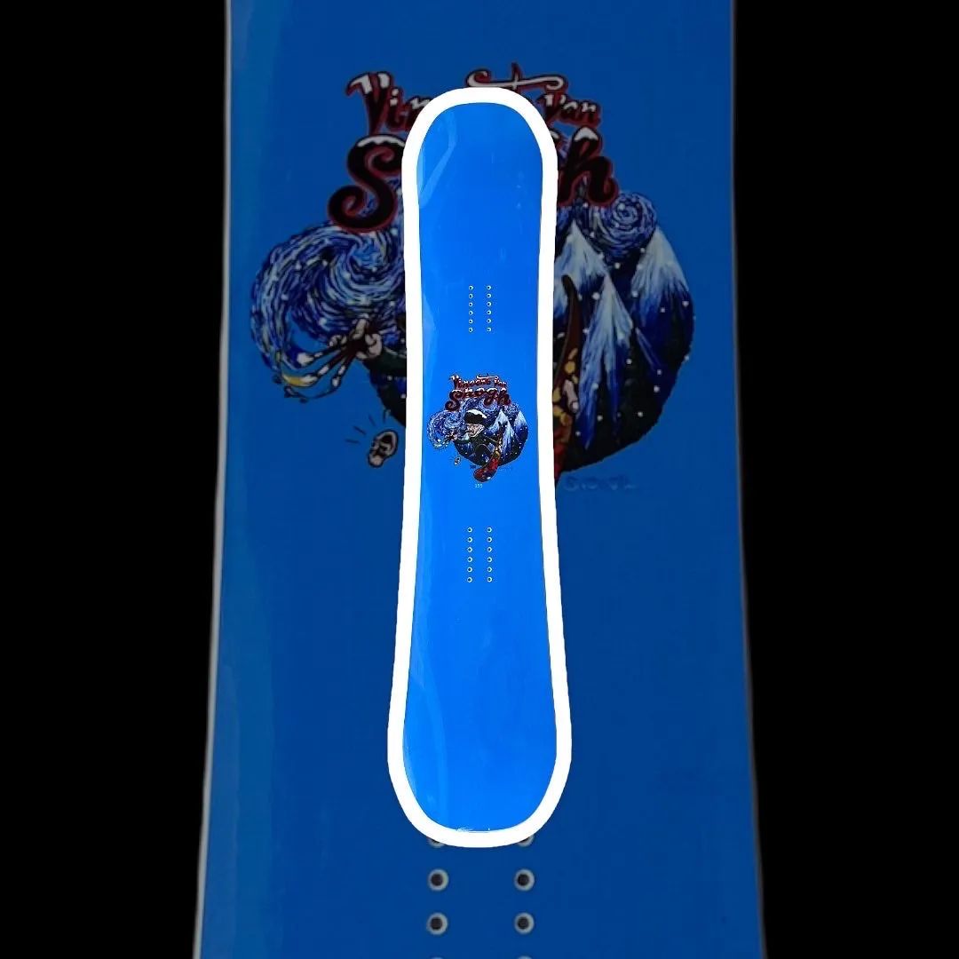 Vincent van Snogh blue top snowboard