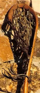 Vintage Indian Indian Handcrafted Wooden Lacrosse Stick 42 Inches Long
