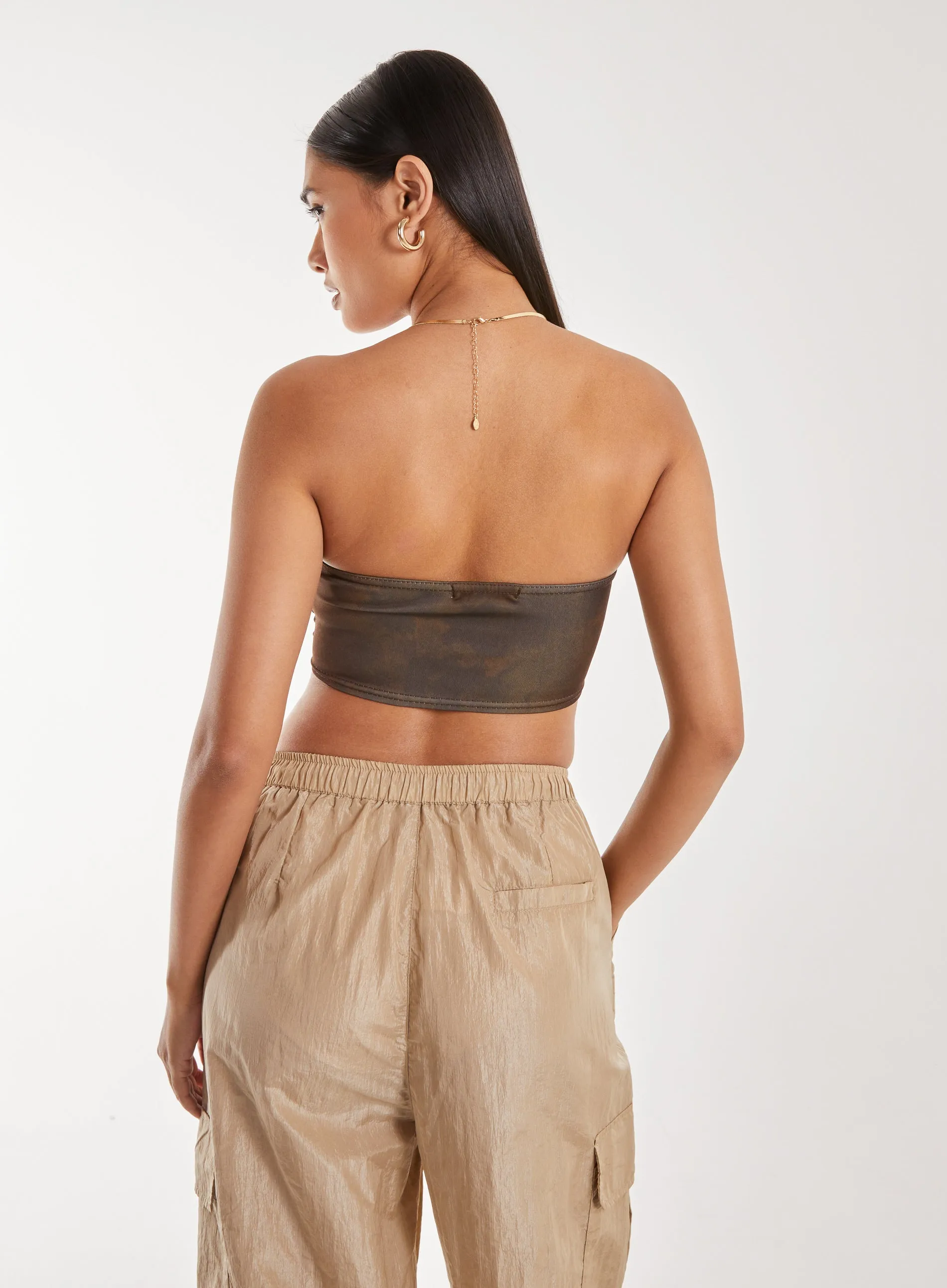 Watermark Seam Corset Top