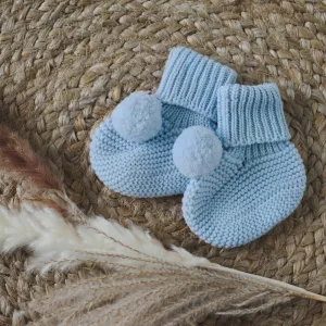 Wedoble Boys Blue Knitted Booties