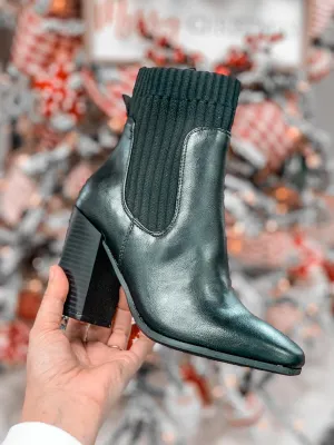 Wellington Knit Panel Bootie