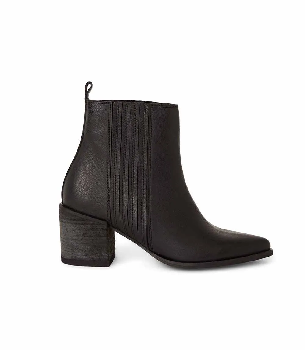 Western Chelsea Leather Booties