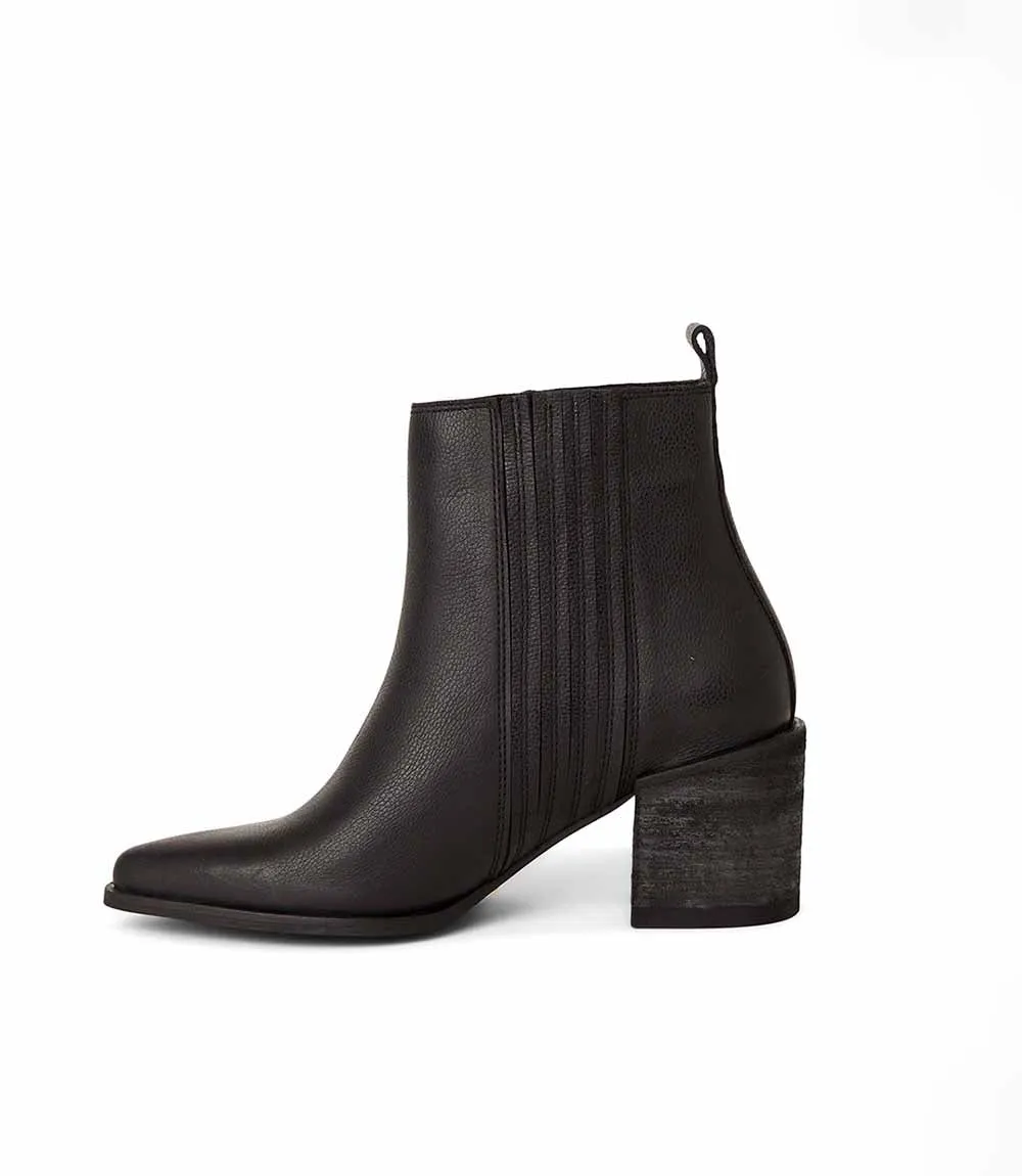 Western Chelsea Leather Booties