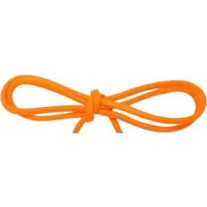 Wholesale Waxed Cotton Thin Round Dress Laces 1/8" - Fire Orange (12 Pair Pack) Shoelaces