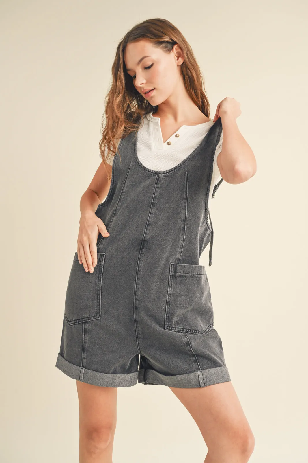 Willow Romper - Black