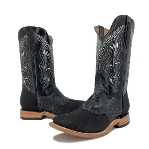 Women's Western Handtooled Boots - Floral White