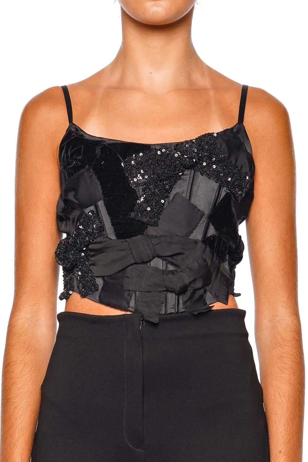 Woodley Embellished Cropped Top
