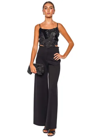 Woodley Embellished Cropped Top