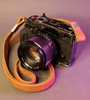 X Leather Camera Strap  Cognac 15mm