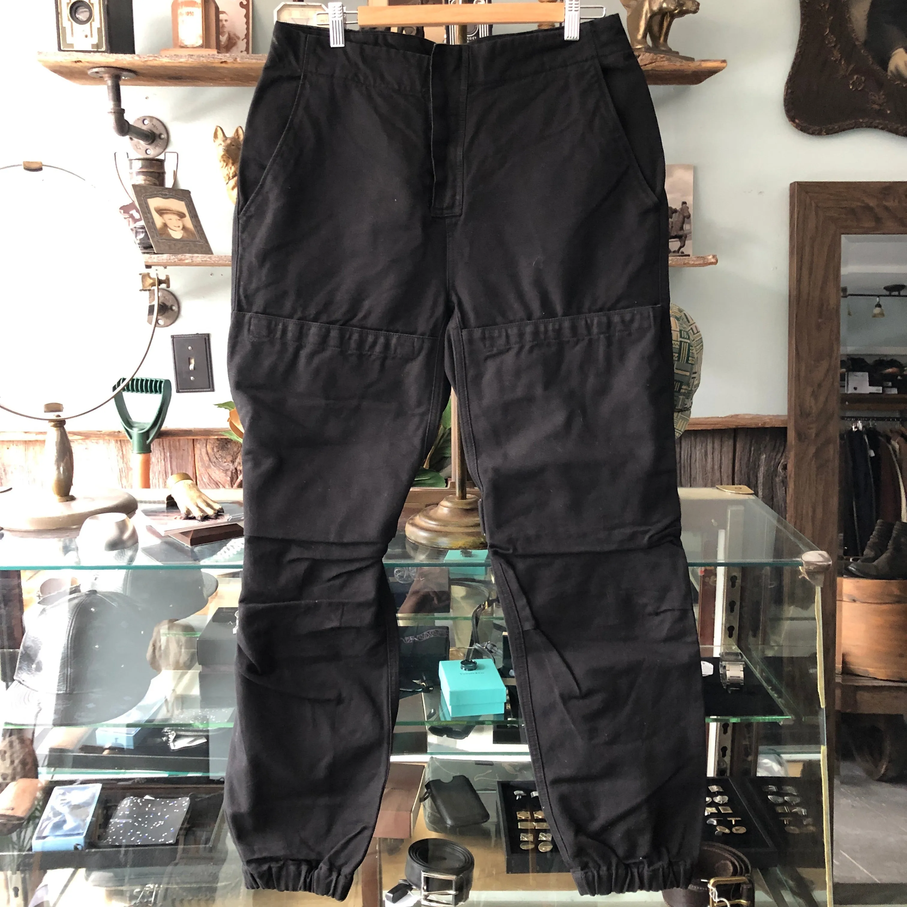 Yeezy Season 3 Black Vel Cro Cargo Pant - M