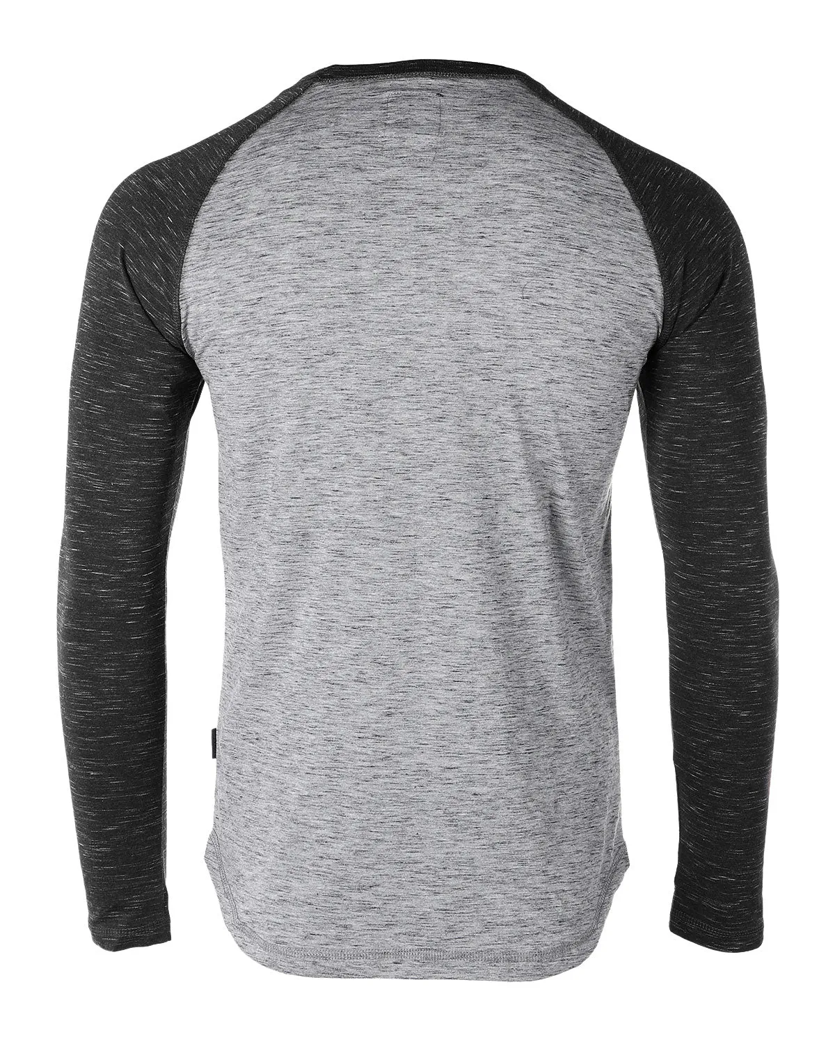 ZIMEGO Men Athletic Fit Baseball Retro Contrast Long Sleeve Raglan T-Shirt