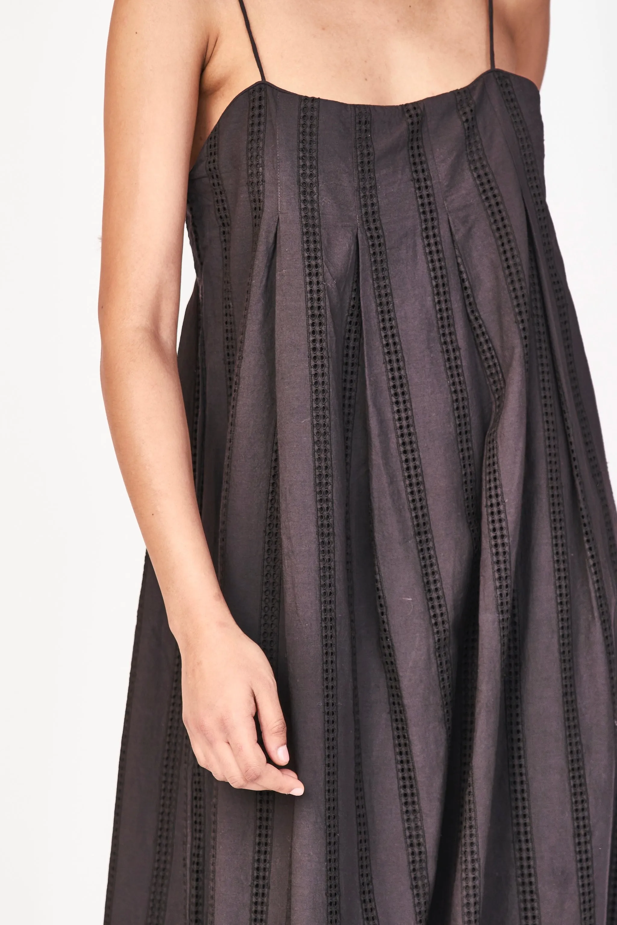 Zuma Dress in Black Vine Eyelet