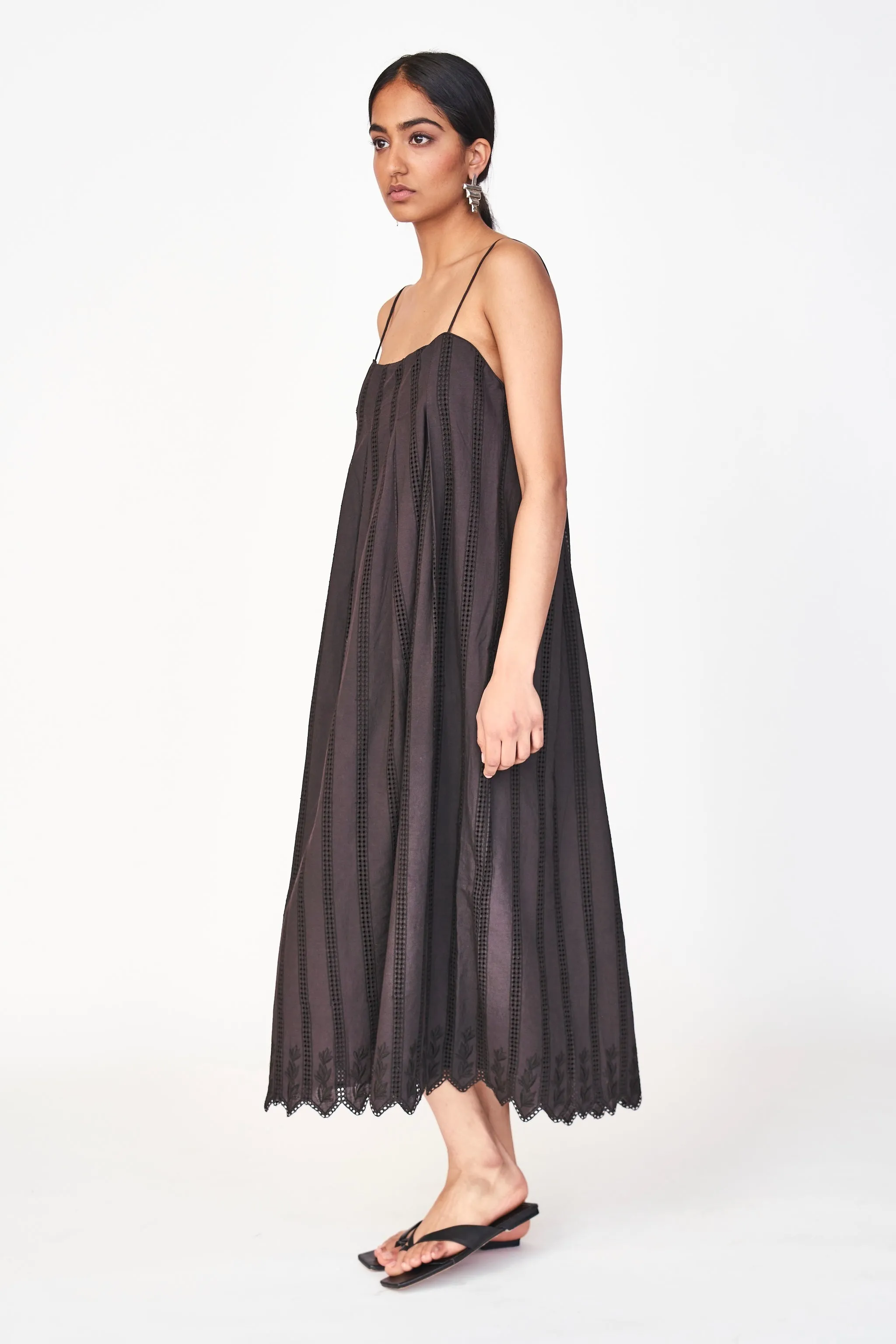 Zuma Dress in Black Vine Eyelet