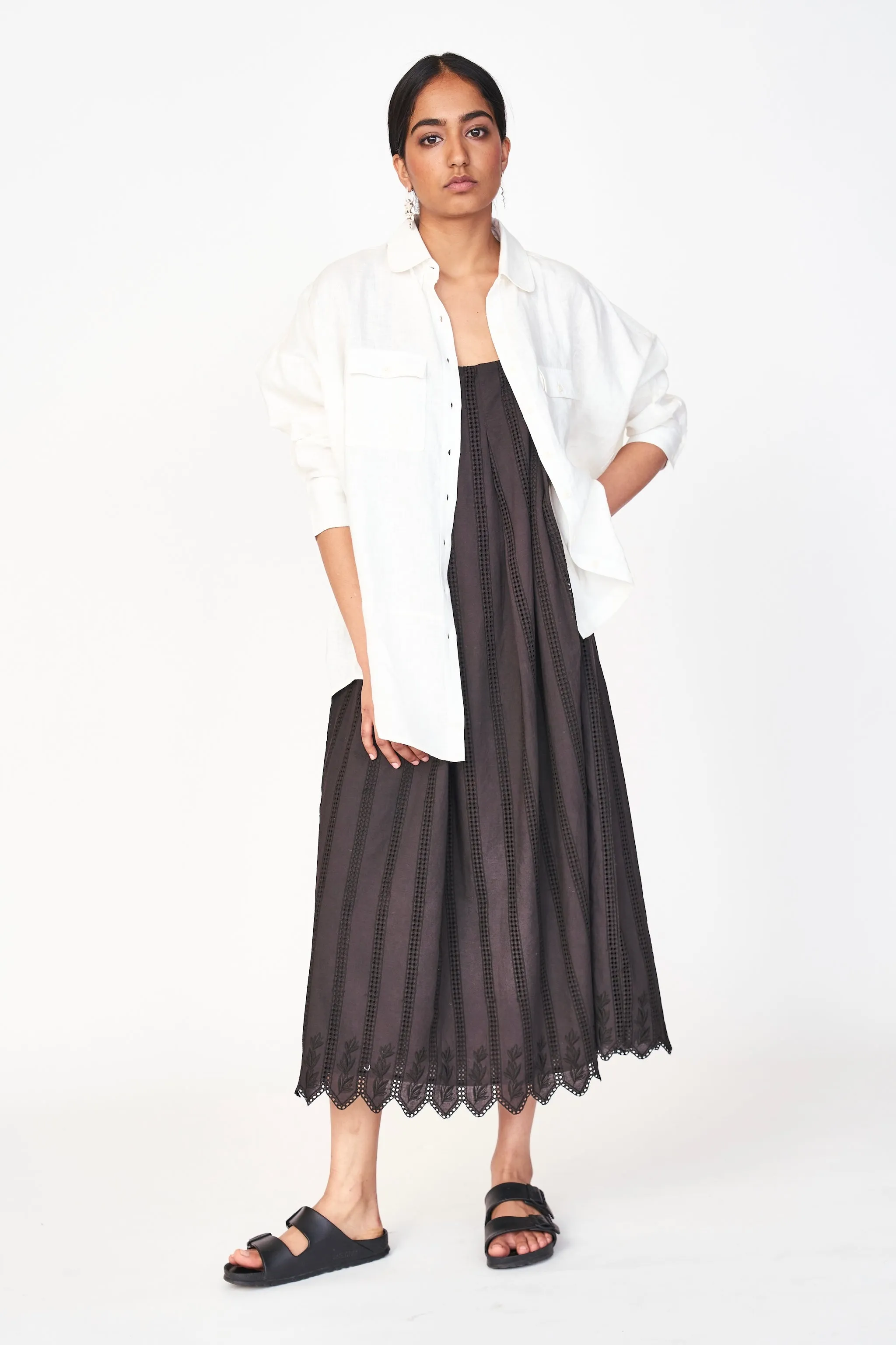 Zuma Dress in Black Vine Eyelet